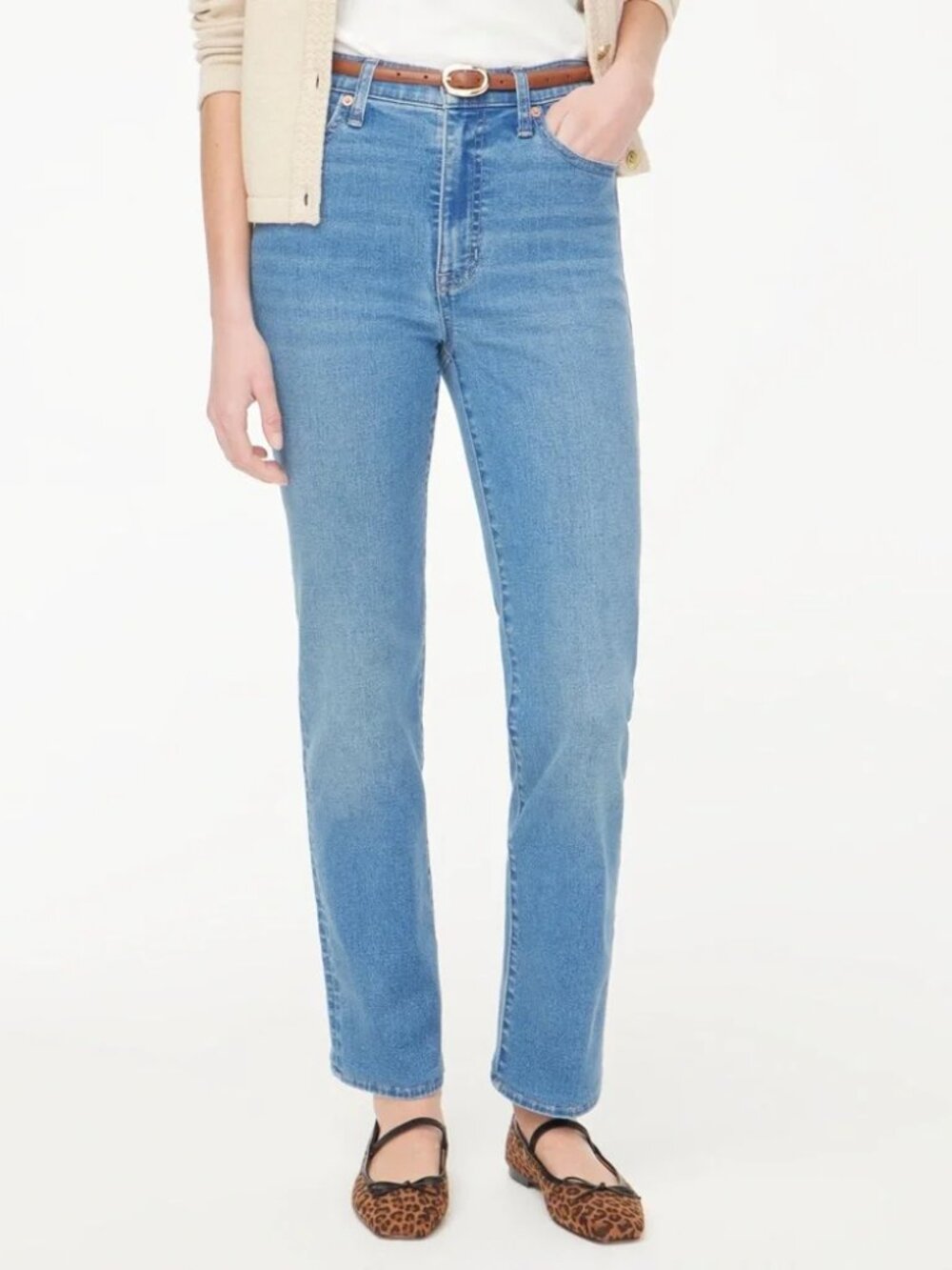 J. Crew Women's Jeans Size 31 High-Rise Stovepipe CG480 Signature Stretch Denim